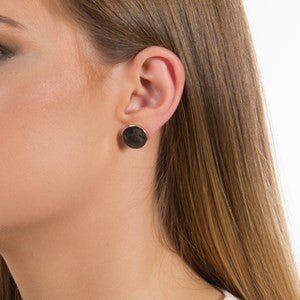 Flat Metal Disk Earring