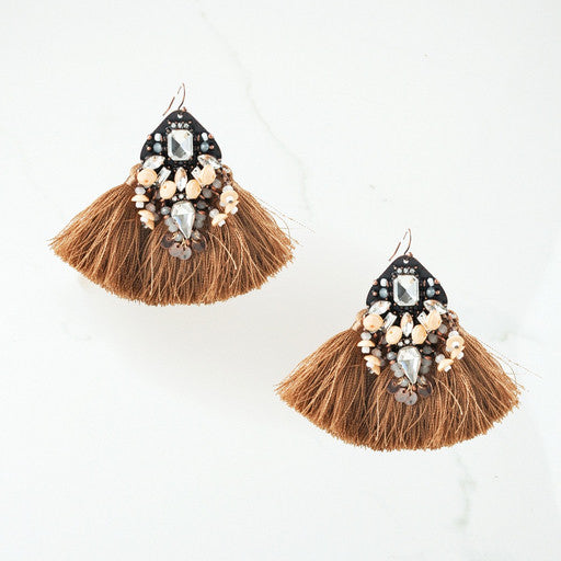 Statement Tassel Beaded Earring