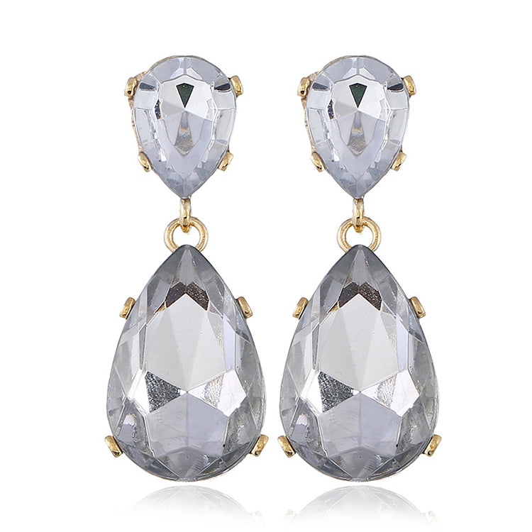 Drop Gem Earrings