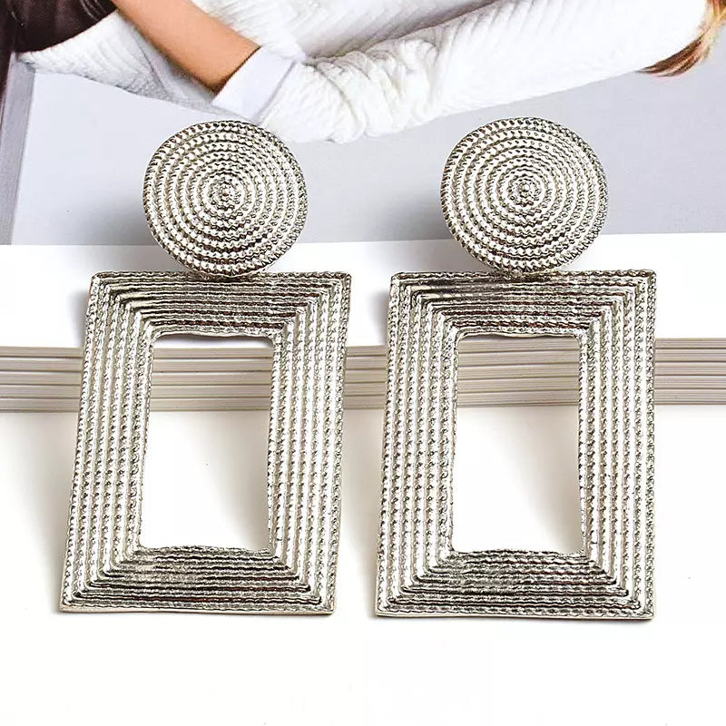 Ganni Rectangle Earrings