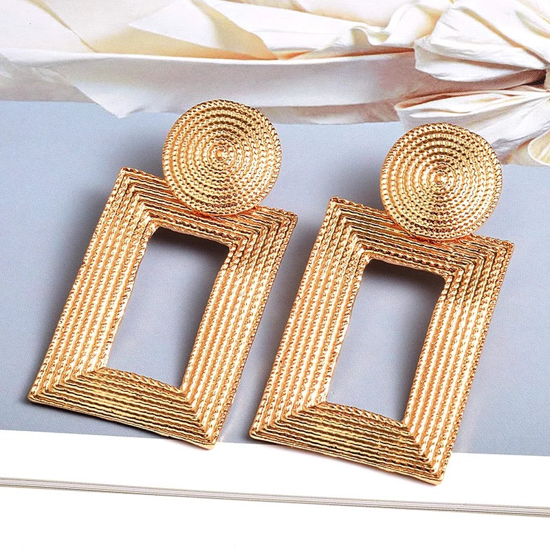 Ganni Rectangle Earrings