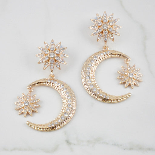 Moon & Star Earrings