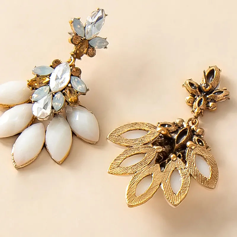 Bohemian Crystal Stud Earrings