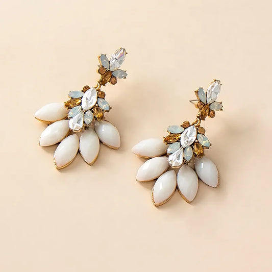 Bohemian Crystal Stud Earrings