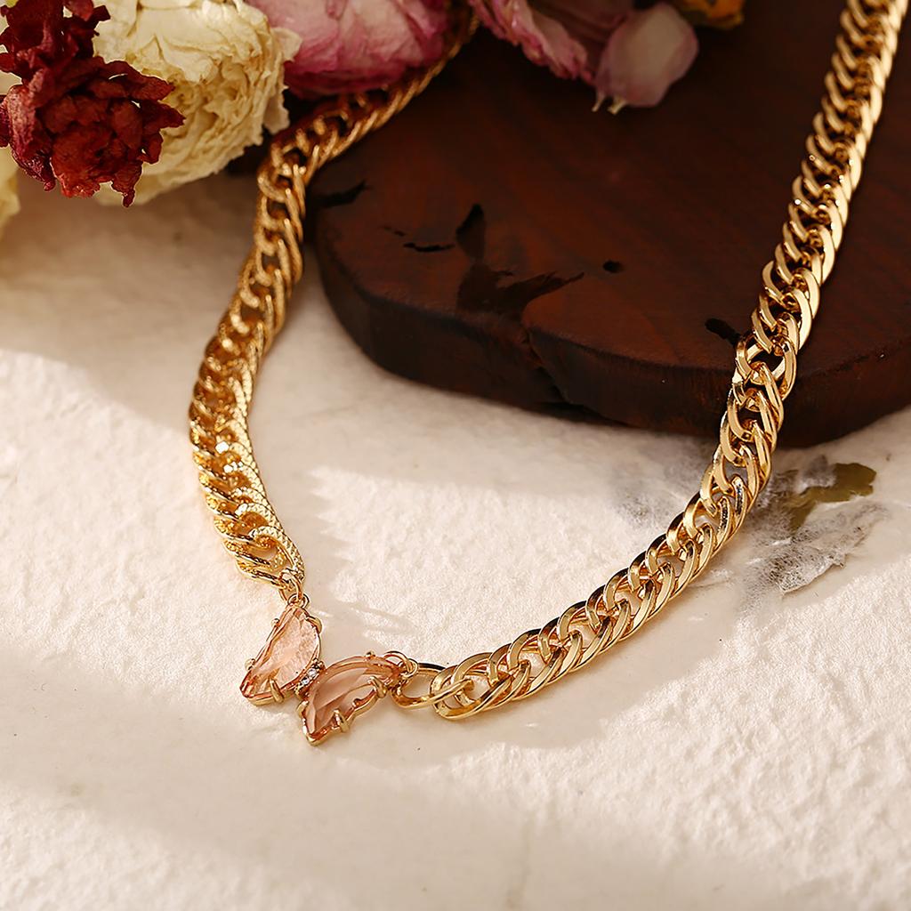 Pave Butterfly Necklace