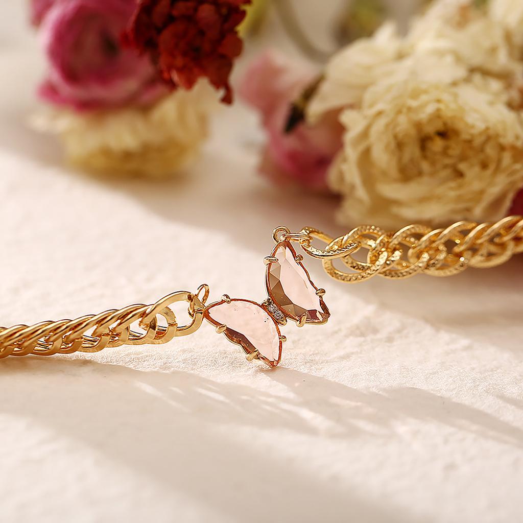 Pave Butterfly Necklace