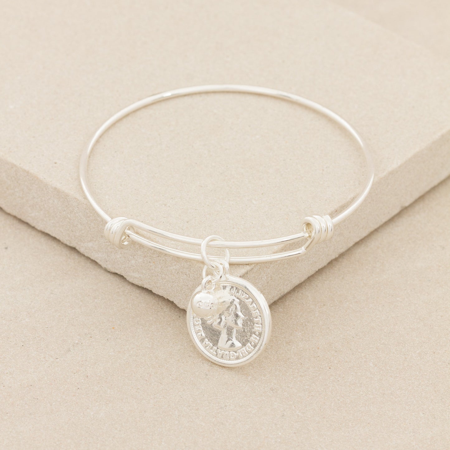 Adjustable Coil Coin Bracelet