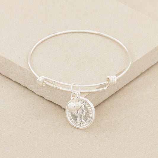 Adjustable Coil Coin Bracelet