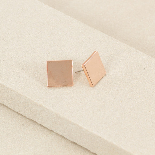 Flat Metal Square Studs