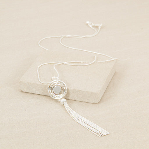 Ring Sphere & Tassel Necklace