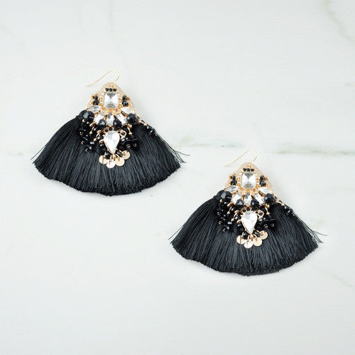 Statement Tassel Beaded Earring