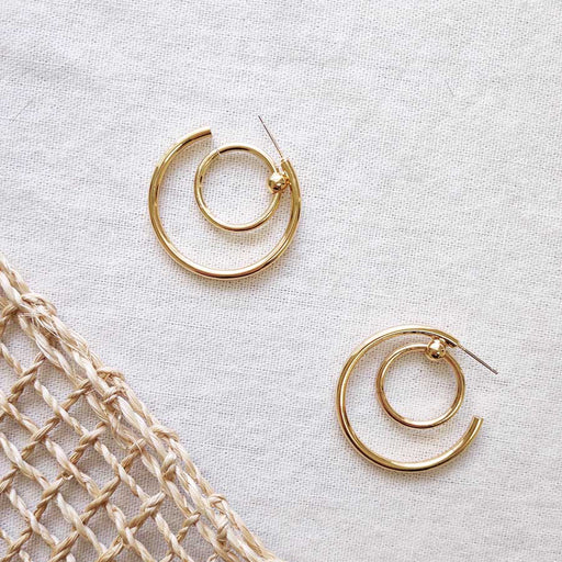 Adilla Double Hoop Earrings