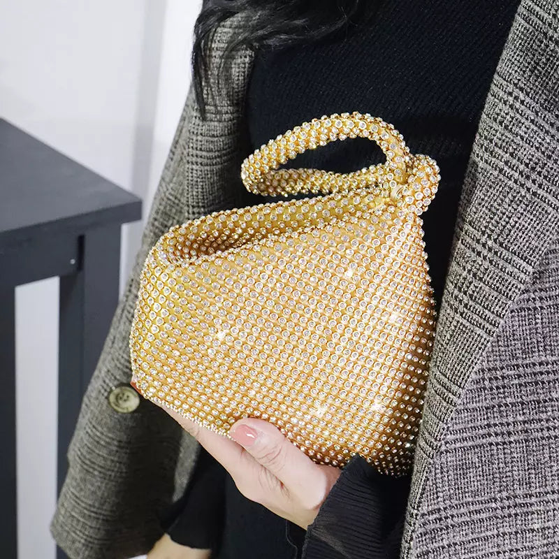 Crystal Gold Evening Bag