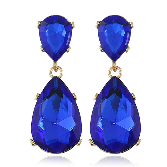 Drop Gem Earrings