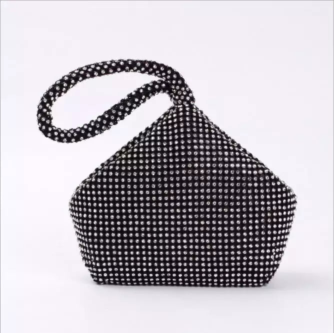 Crystal Black Evening Bag